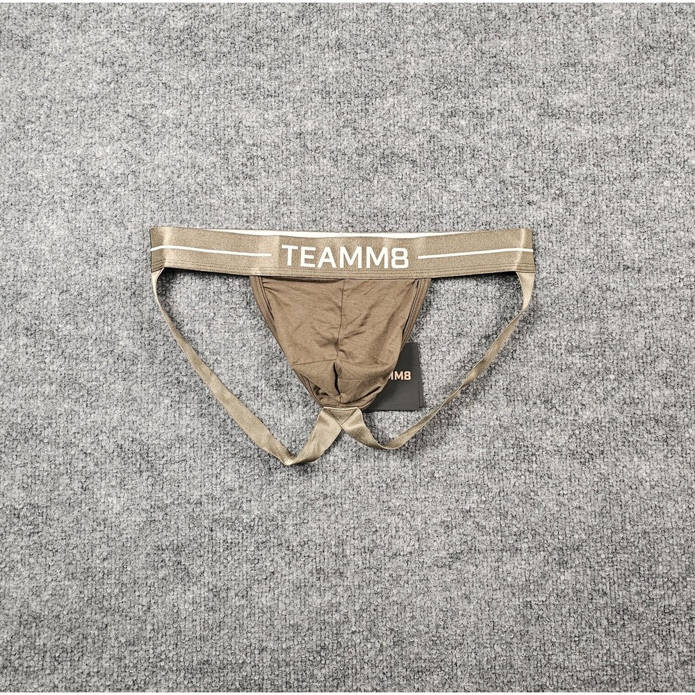 TEAMM8 ICON Modal Jock Quick Dry Low-Rise Jockstrap Size Small Army Green